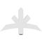 Ekena Millwork Alberta Architectural Grade PVC Gable Bracket, 36"W x 21"H x 4"D x 4"F, 14/12 Pitch GBP036X21X0404ALB00 - alternate 5